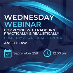 Webinar: Complying with Radburn Practically &amp; Realistically